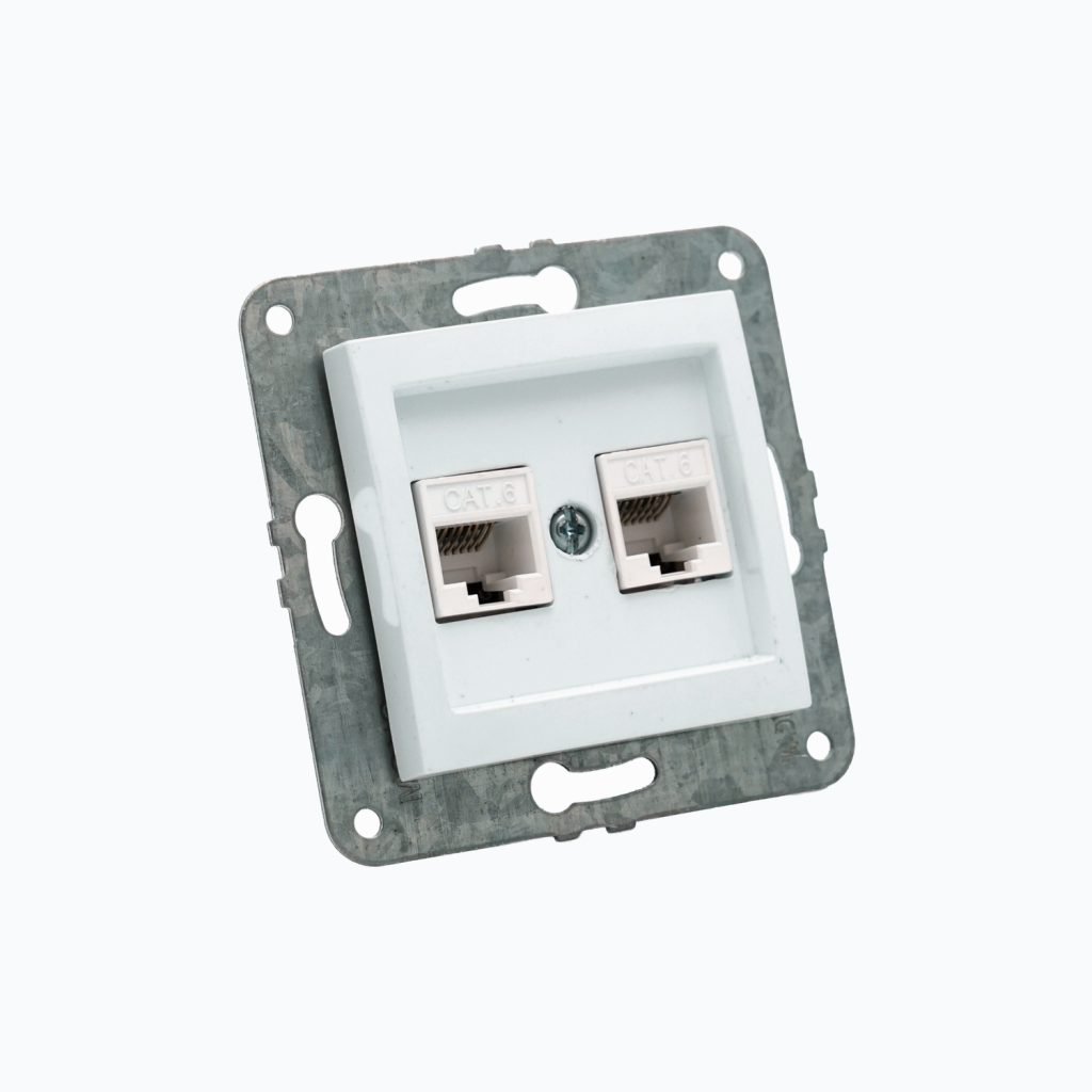 Double computer socket (2xRj45 Cat 6)