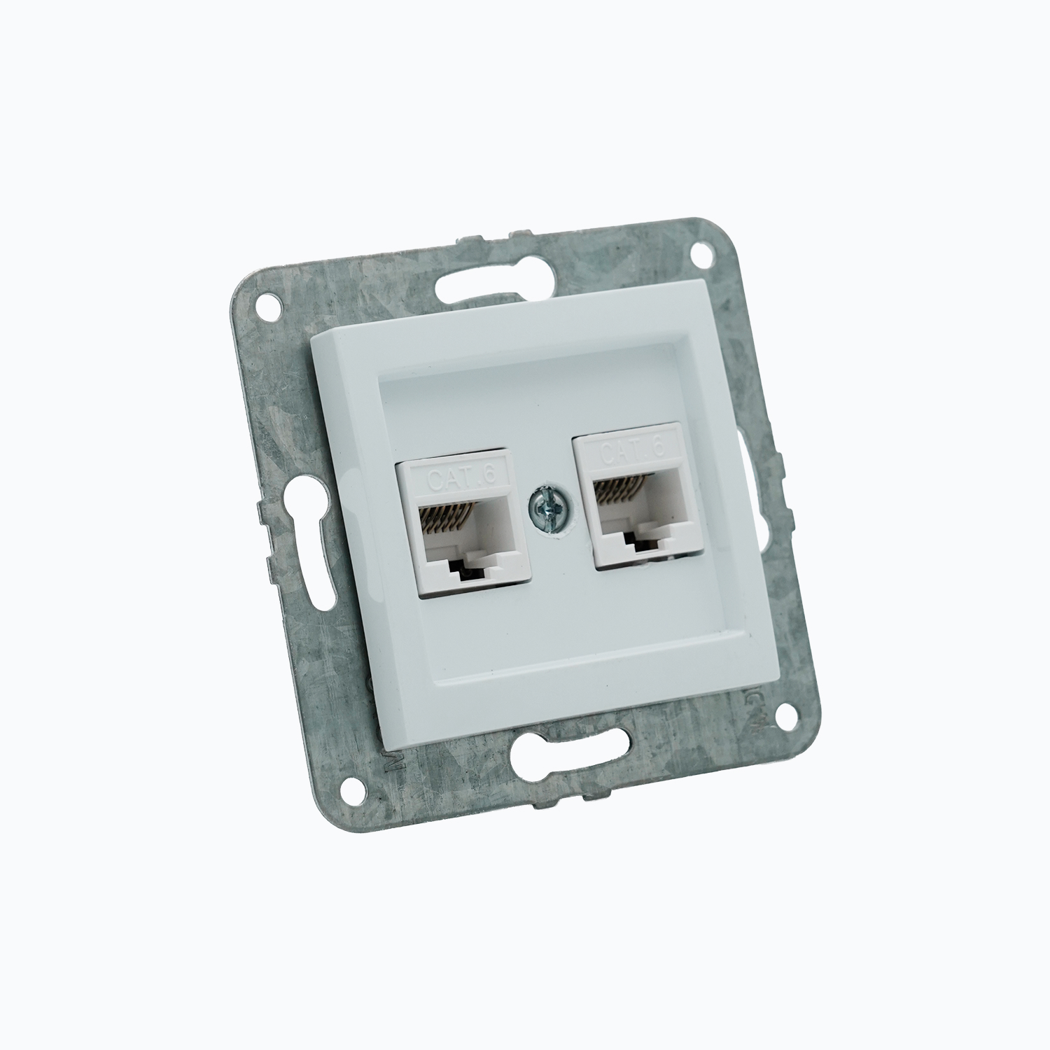 Ikki portli kompyuter rozetkasi (2xRj45 Cat 6)