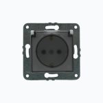 Розетка с заземлением и крышкой 16A, 250 V
