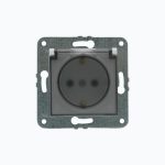 Розетка с заземлением и крышкой 16A, 250 V