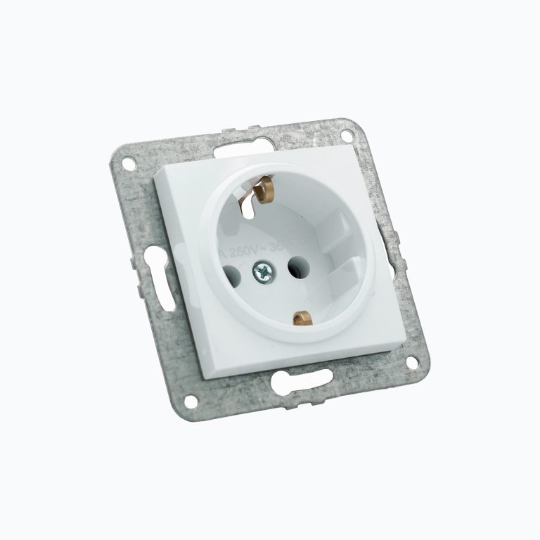 Grounded socket, 16A, 250V