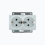 Розетка двойная с заземлением  16A, 250 V