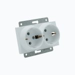 Розетка двойная с заземлением  16A, 250 V