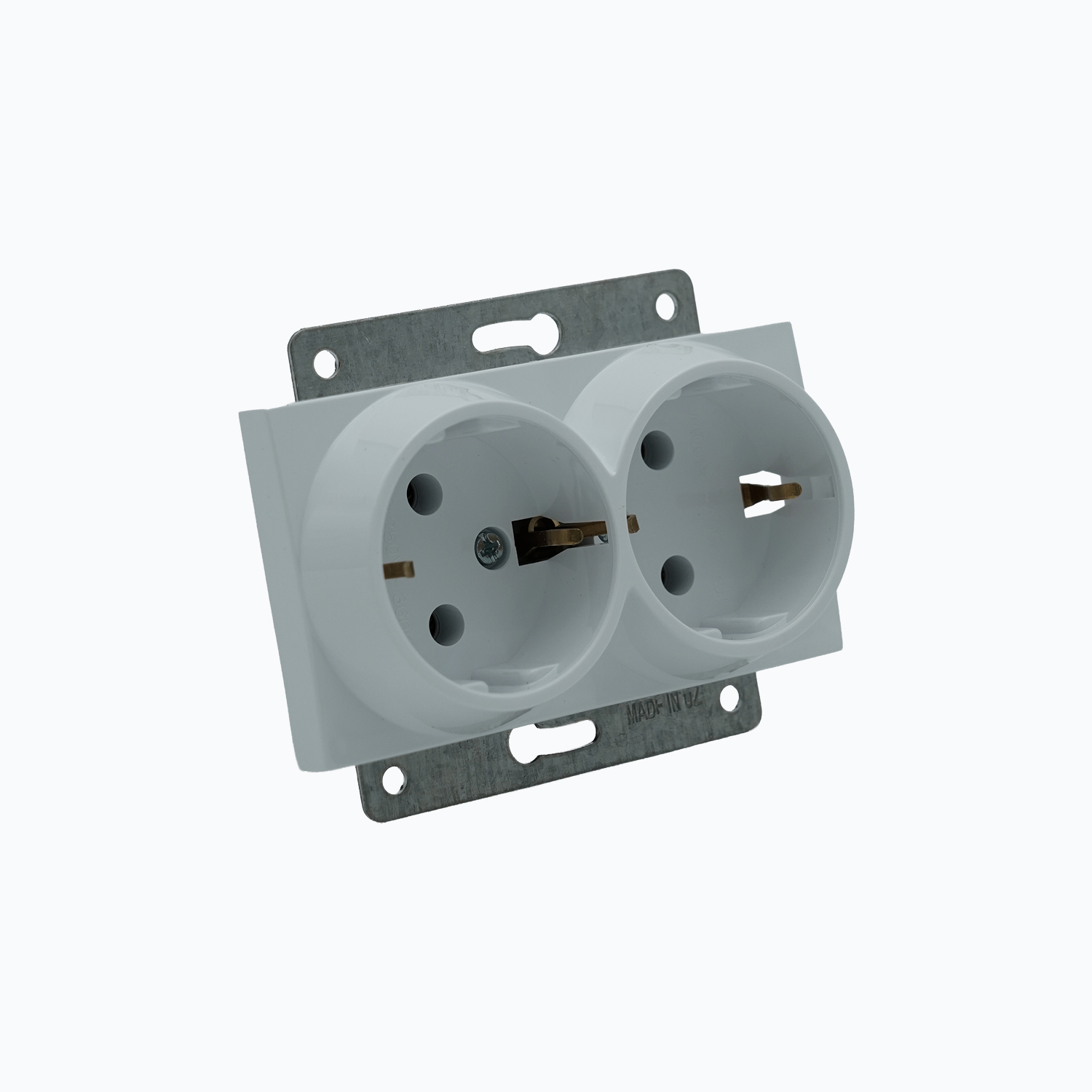 Розетка двойная без заземления 10A, 250 V