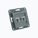 Ikki portli telefon rozetkasi (2xRj45 Cat 3)
