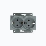 Розетка двойная с заземлением  16A, 250 V