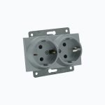 Розетка двойная с заземлением  16A, 250 V