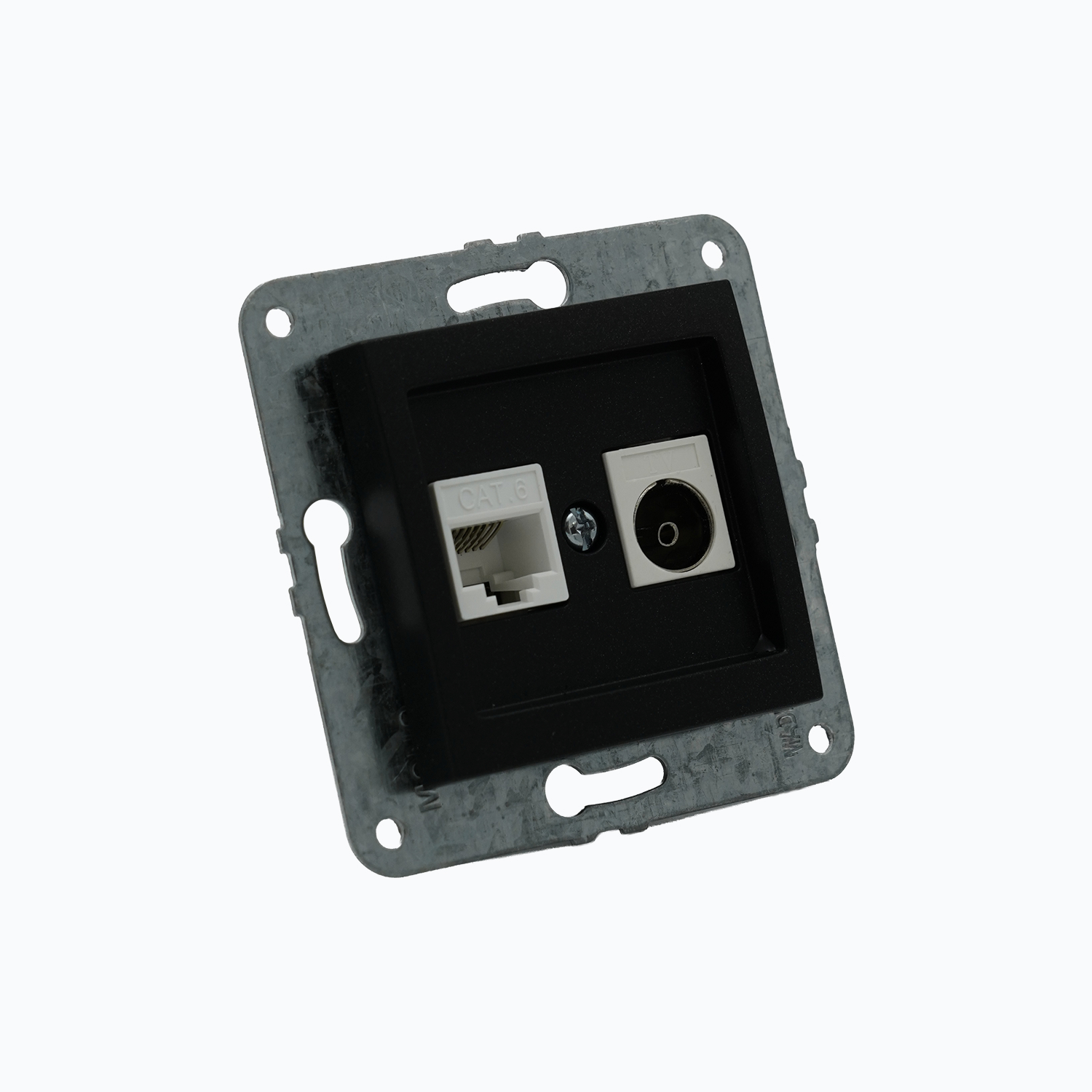 Computer socket (Cat 6)+ ТВ – TV terminal outlet (0,5 dB) (F)