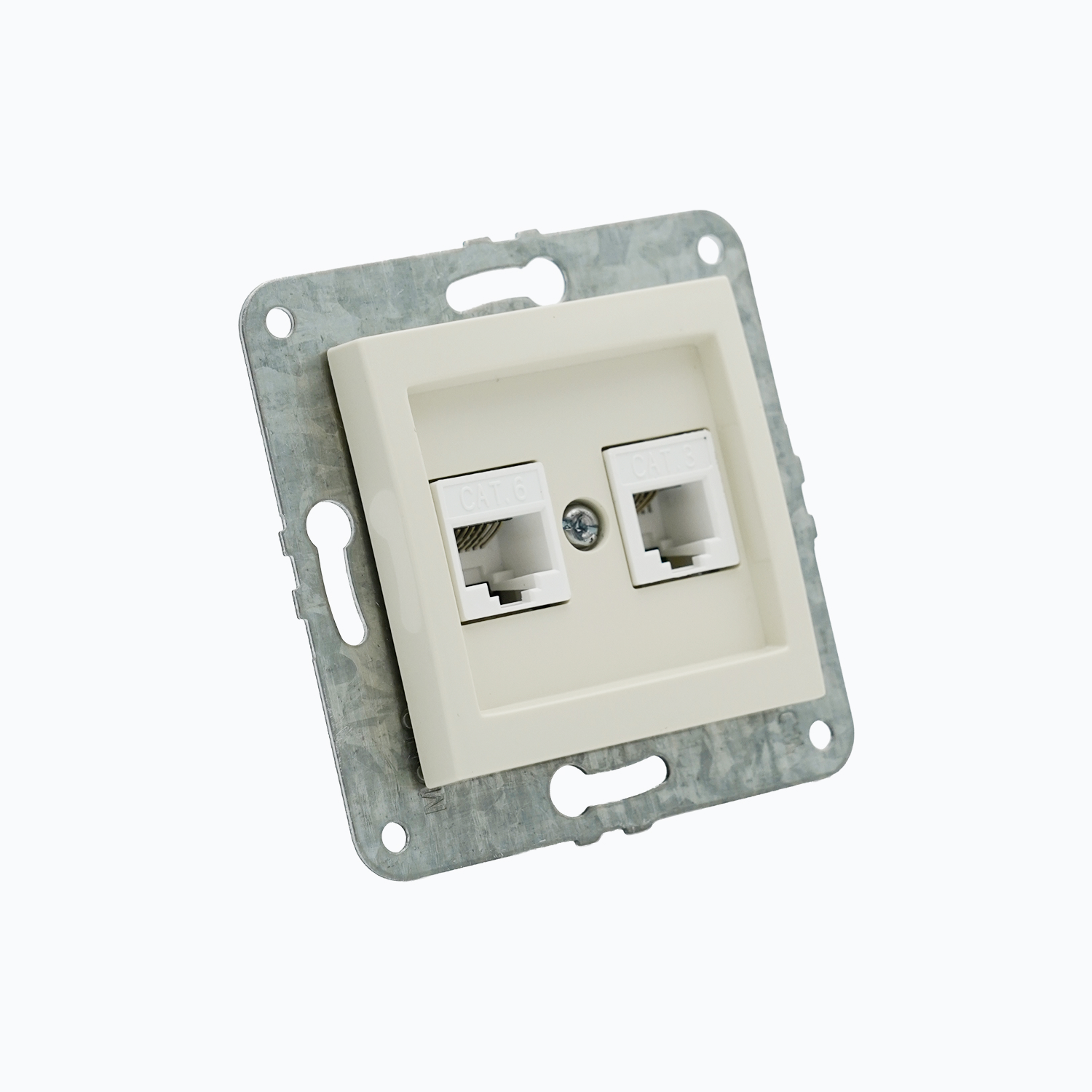 Kompyuter + telefon rozetkasi (Rj45 Cat 6 +Rj45 Cat 3 )