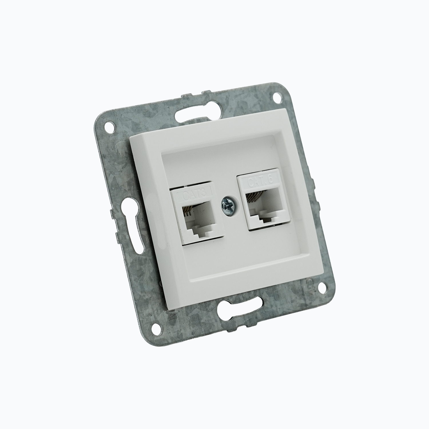 Kompyuter + telefon rozetkasi (Rj45 Cat 6 +Rj45 Cat 3 )