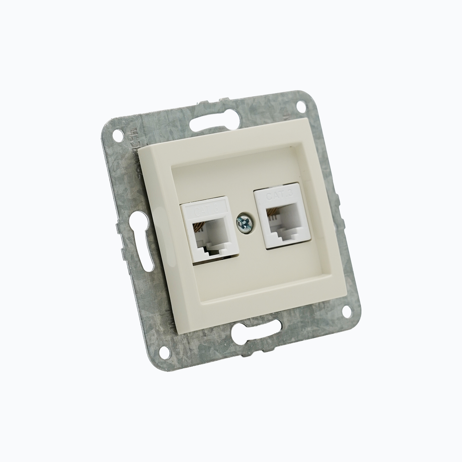 Double telephone socket (2xRj45 Cat 3)