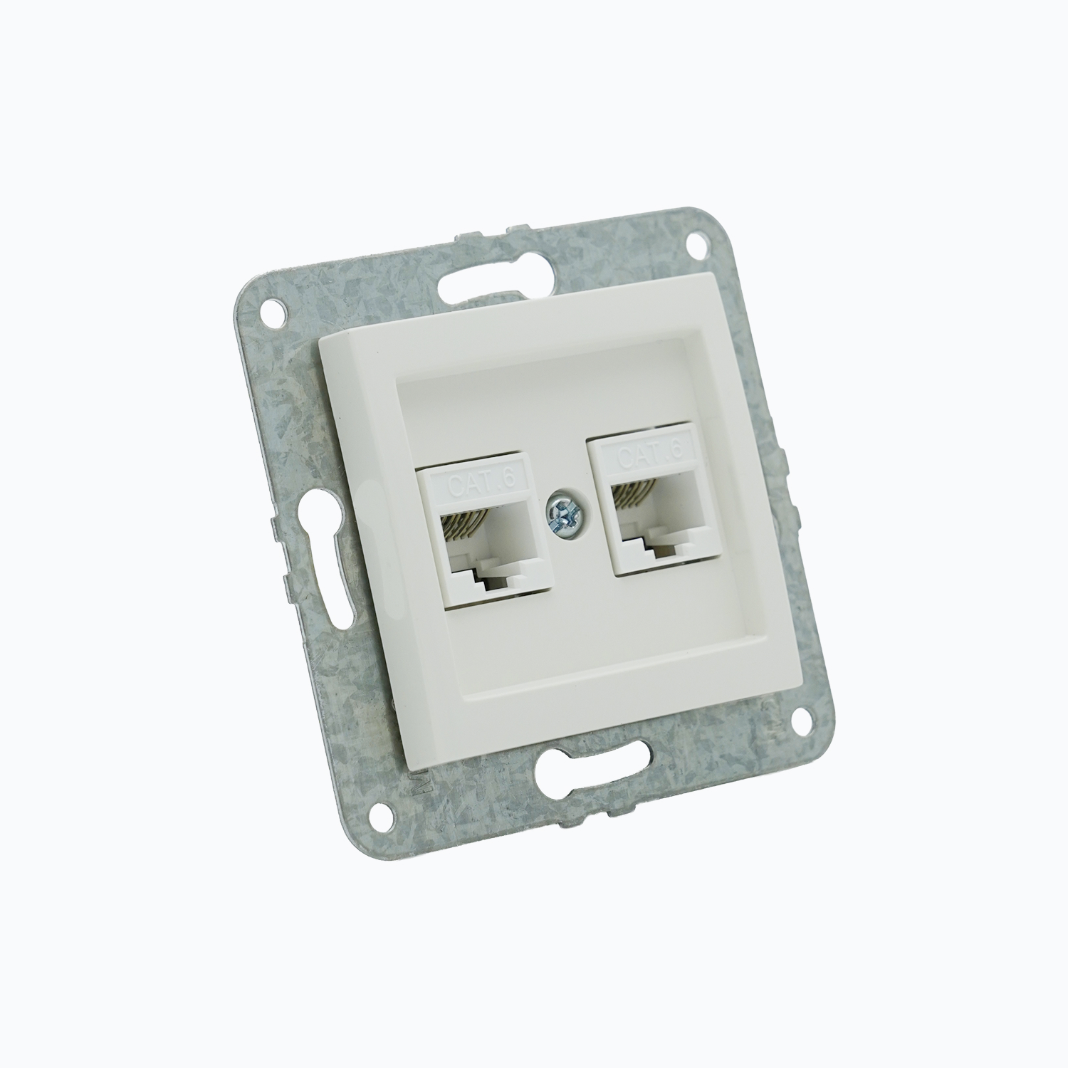 Ikki portli kompyuter rozetkasi (2xRj45 Cat 6)