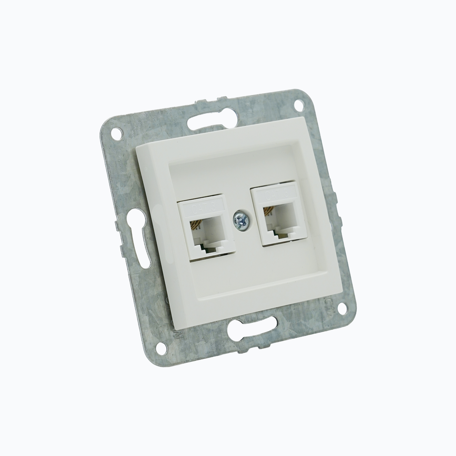 Double telephone socket (2xRj45 Cat 3)