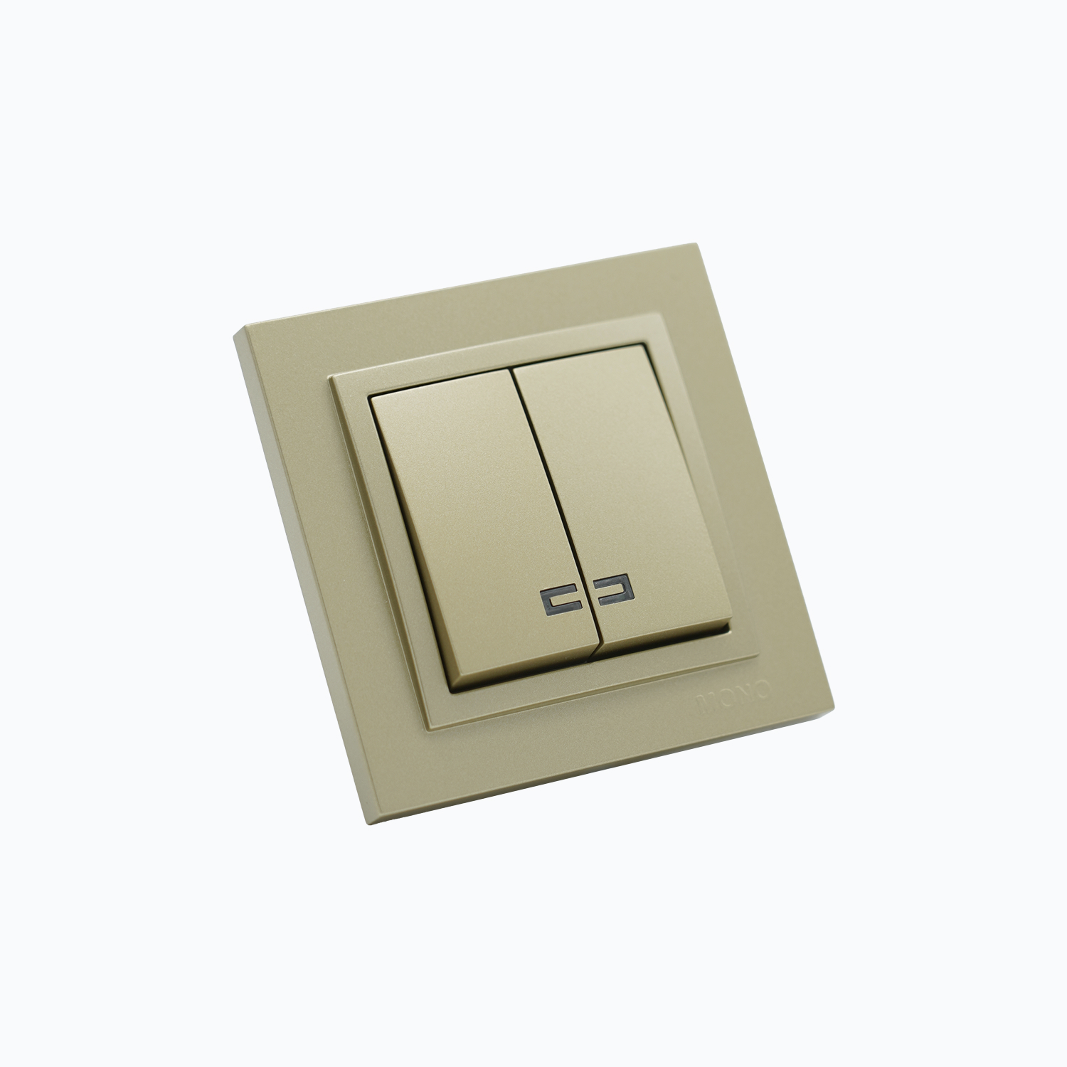 Two-gang switch with illumination 10AX, 250 V