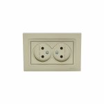 Розетка двойная без заземления  10A, 250 V