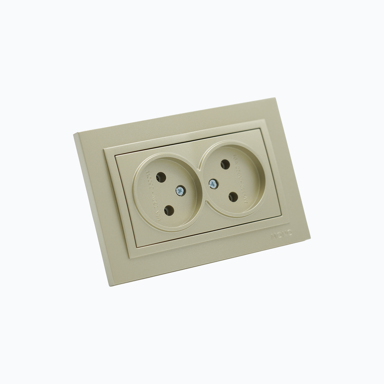 Розетка двойная без заземления  10A, 250 V