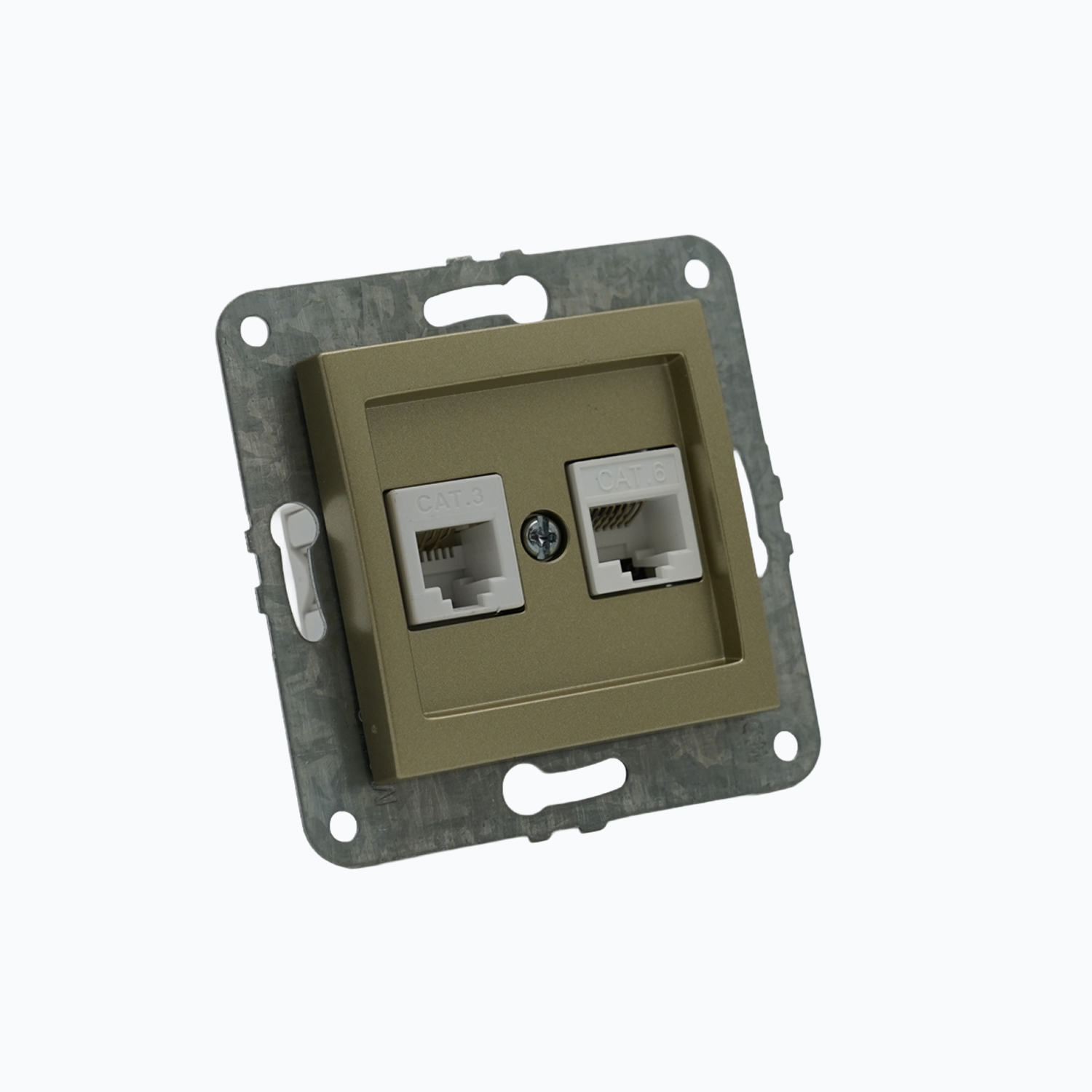 Kompyuter + telefon rozetkasi (Rj45 Cat 6 +Rj45 Cat 3 )