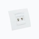 Розетка Телефонная двойная  (2xRj45 Cat 3)