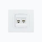 Розетка Телефонная двойная  (2xRj45 Cat 3)