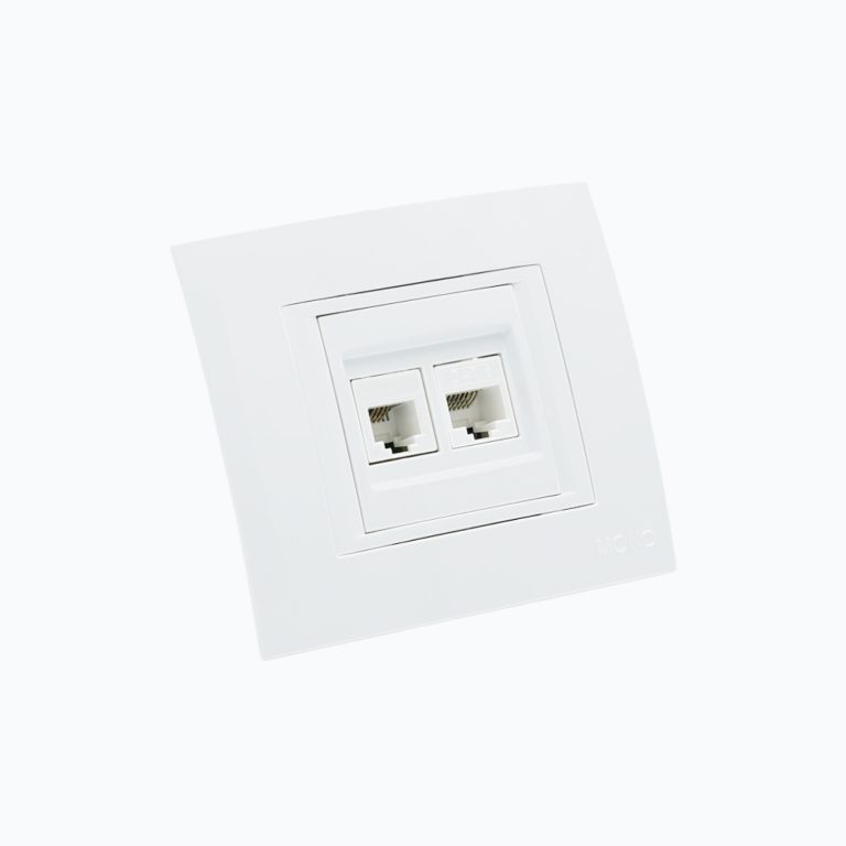 Computer + Telephone socket  (Rj45 C at 6 +Rj45 Cat 3 )