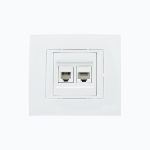 Computer + Telephone socket  (Rj45 C at 6 +Rj45 Cat 3 )