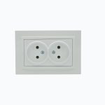 Розетка двойная без заземления  10A, 250 V