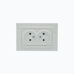 Double ungrounded power socket, 10A, 250 V