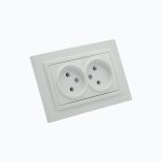 Розетка двойная без заземления  10A, 250 V