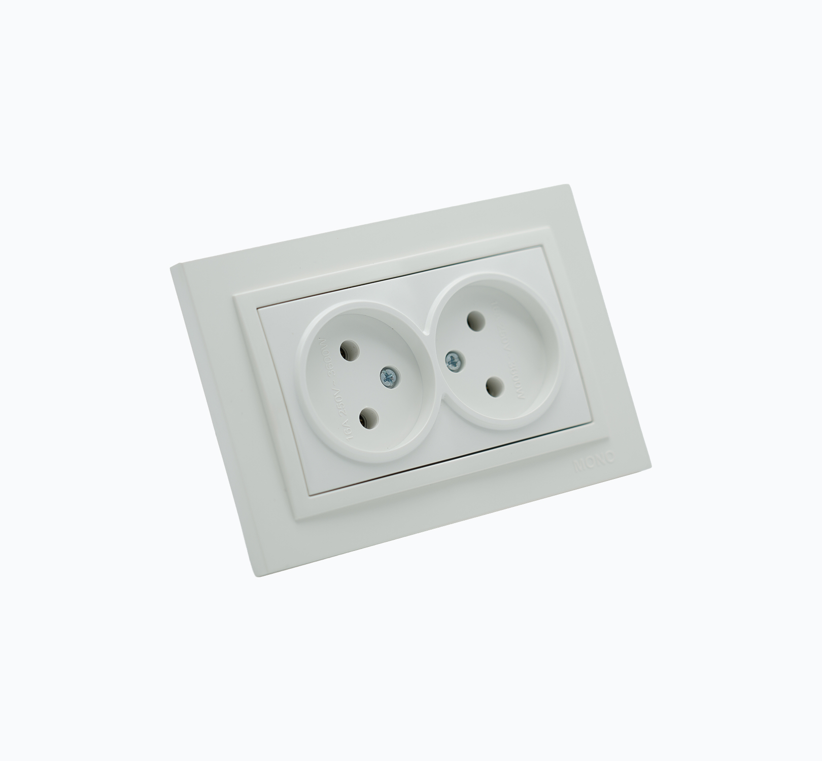 Розетка двойная без заземления  10A, 250 V