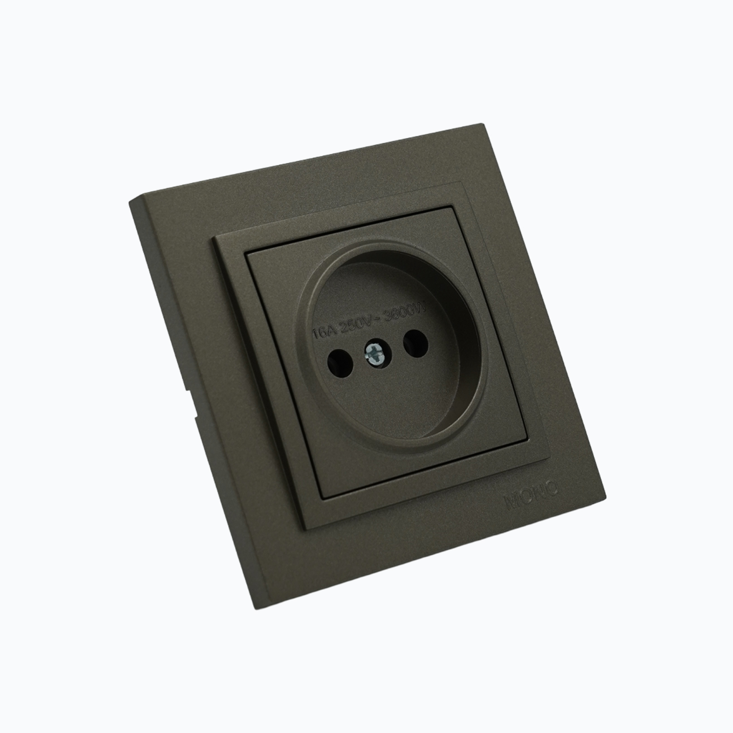 Power socket without grounding, 16A, 250V