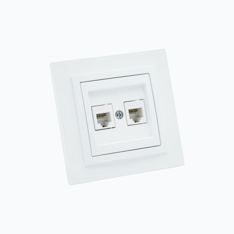 Розетка Телефонная двойная  (2xRj45 Cat 3)