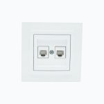 Розетка Телефонная двойная  (2xRj45 Cat 3)