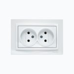 Розетка двойная без заземления 10A, 250 V