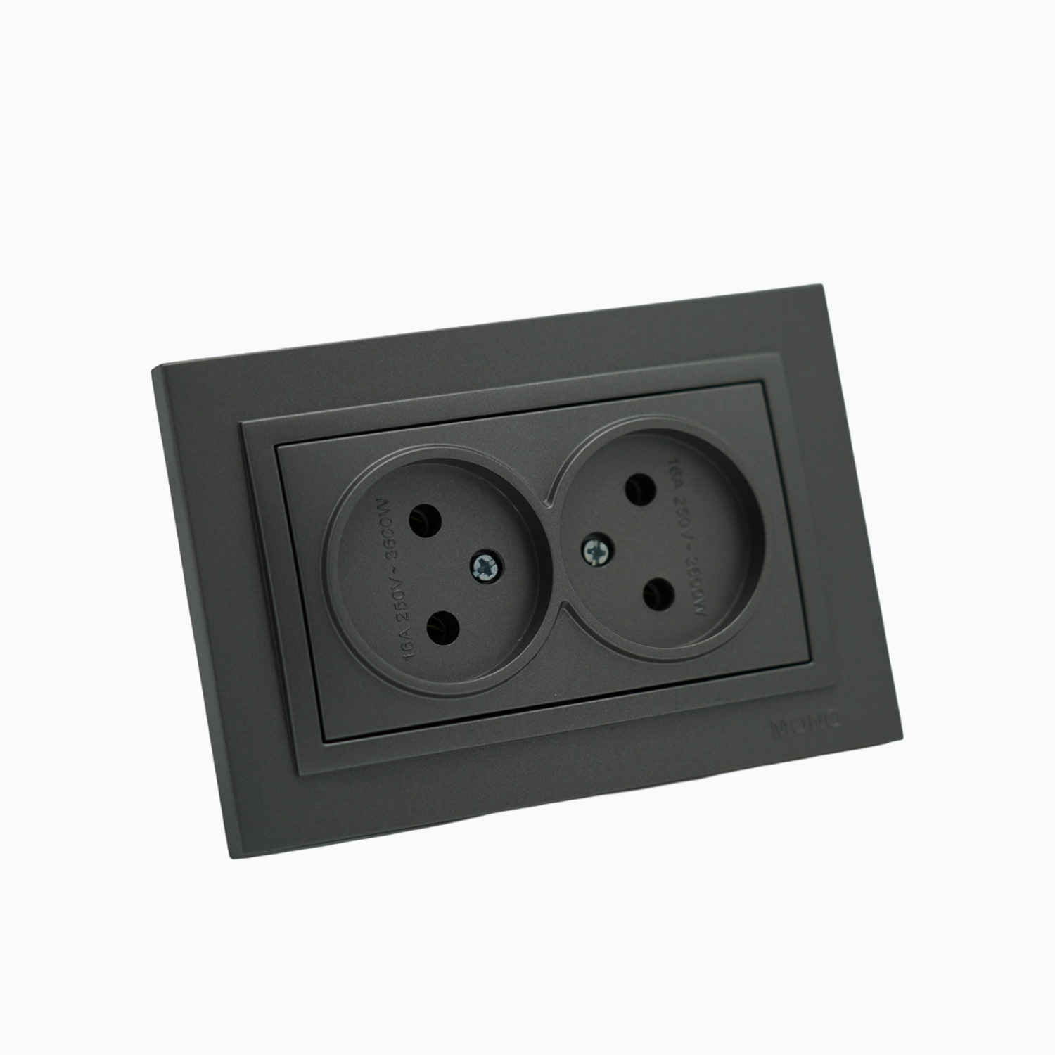 Розетка двойная без заземления  10A, 250 V