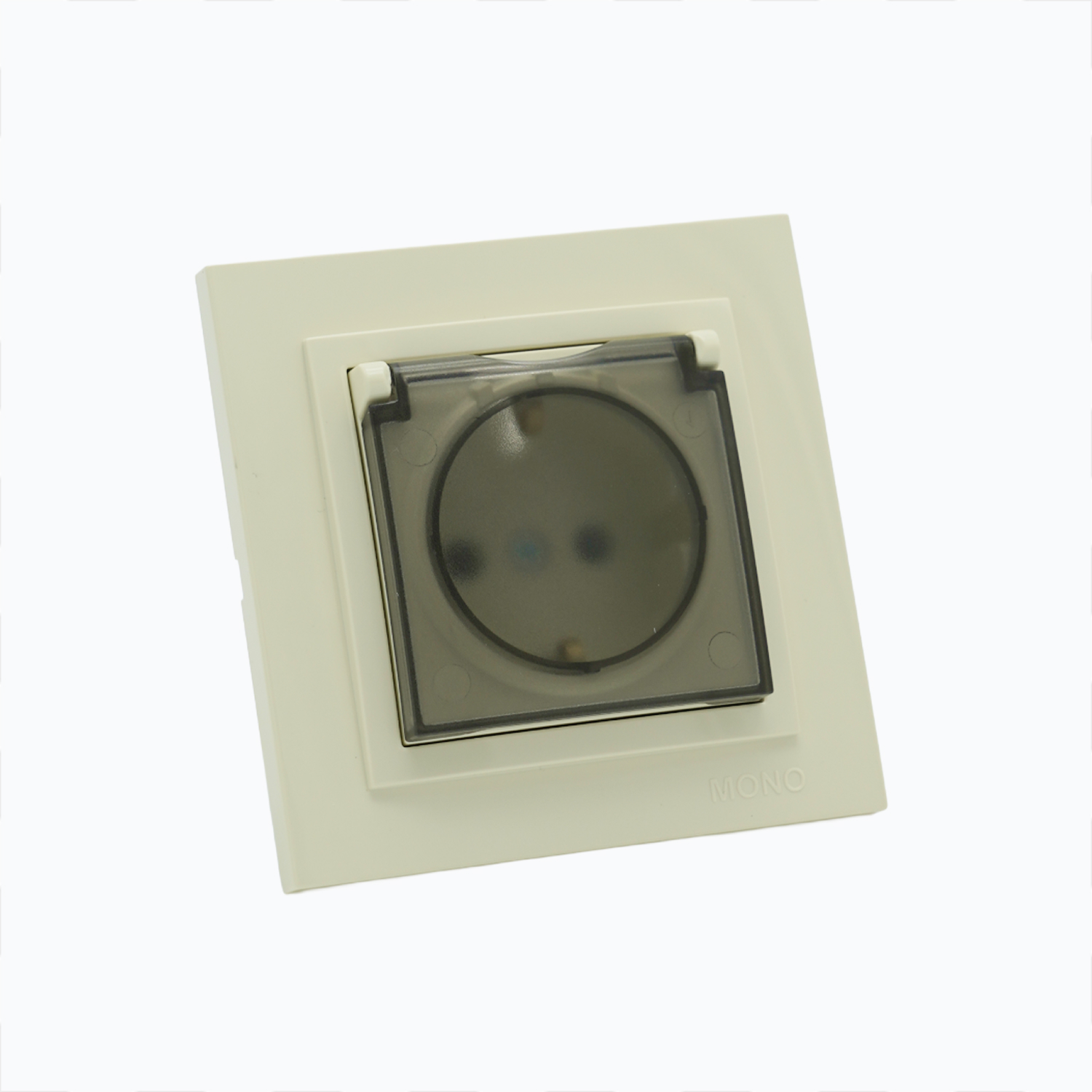 Розетка с заземлением и  крышкой 16A, 250 V