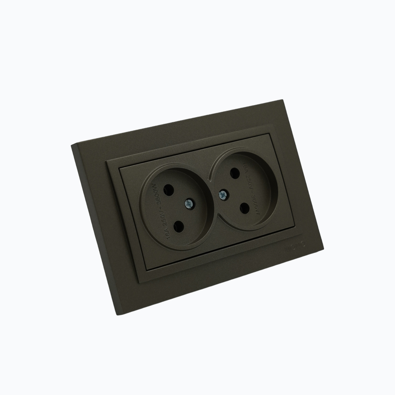 Розетка двойная без заземления  10A, 250 V