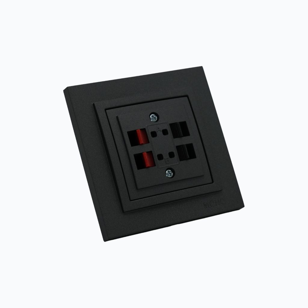 Hi-Fi socket outlet — 2 inputs