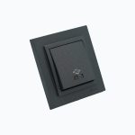 Выключатель кнопка звонка с  подсветкой 10AX, 250 V