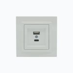Double L-D Socket, USB + Type-C, M+K