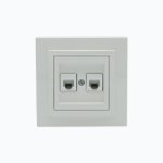 Double telephone socket  (2xRj45 Cat 3)