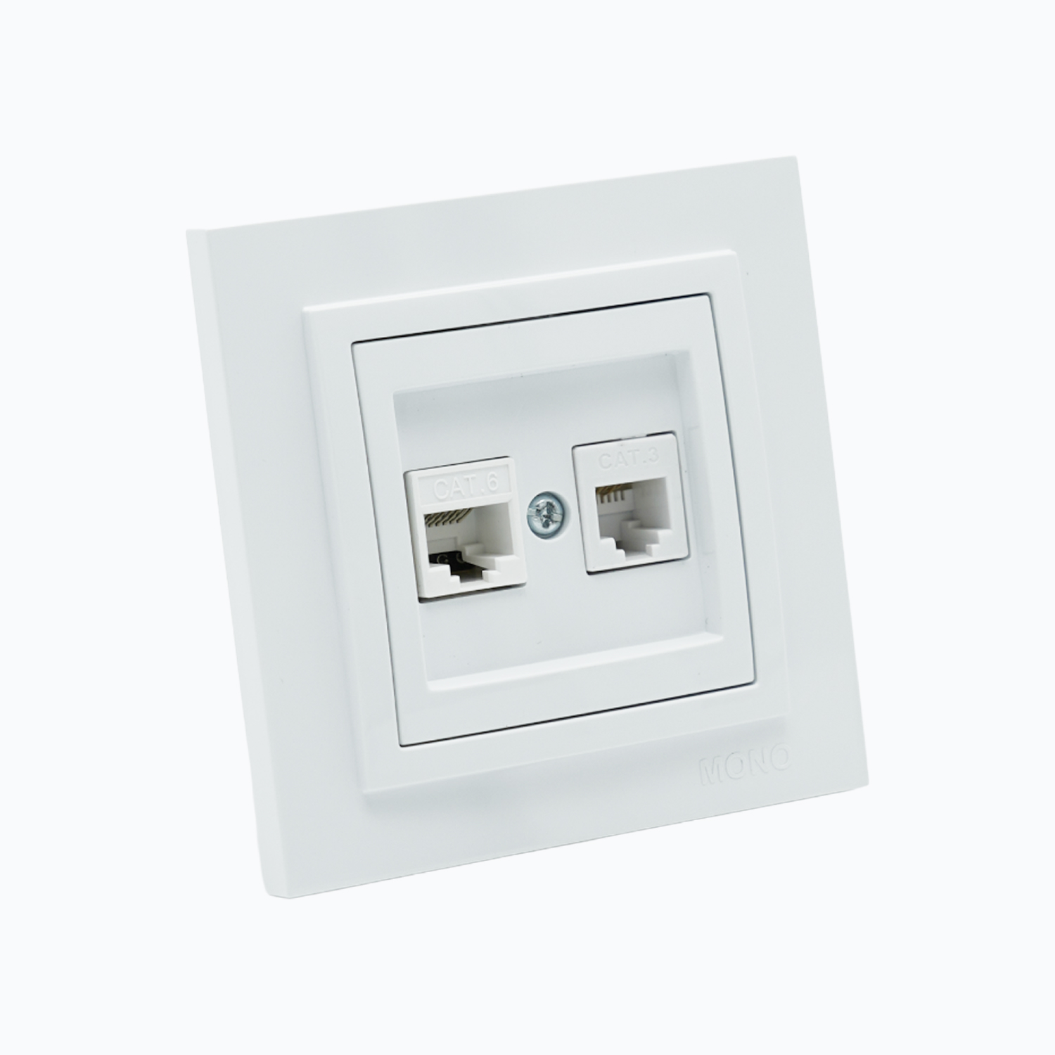 Computer + Telephone socket  (Rj45 C at 6 +Rj45 Cat 3 )