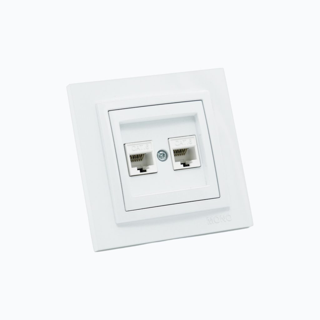 Розетка Компьютерная двойная  (2xRj45 Cat 6)