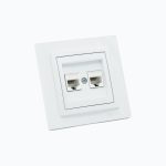 Double computer socket  (2xRj45 Cat 6)