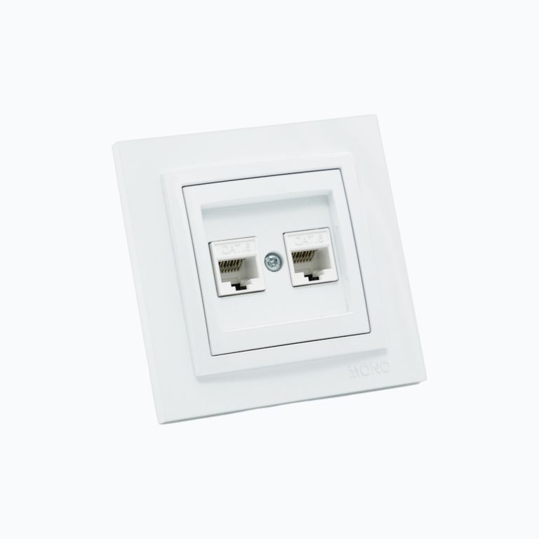 Розетка Компьютерная двойная  (2xRj45 Cat 6)