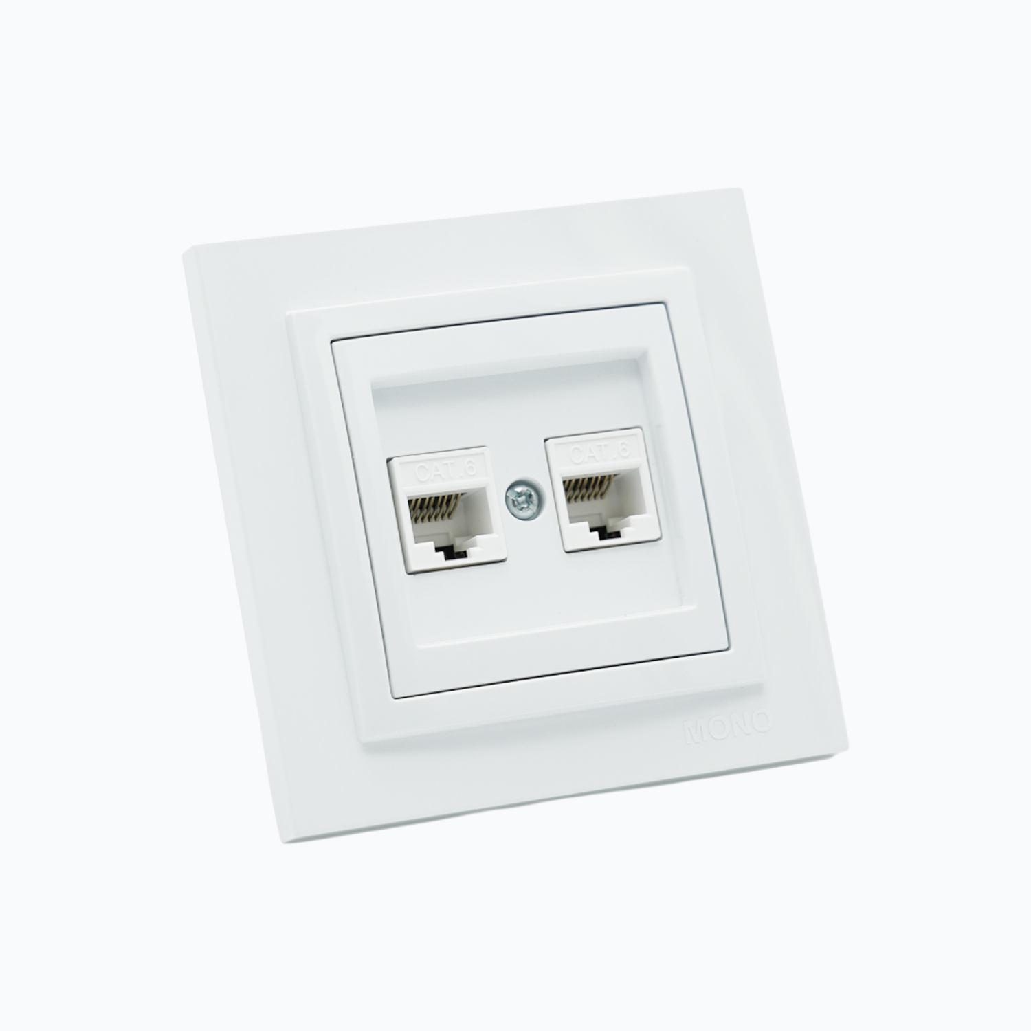 Ikki portli kompyuter rozetkasi  (2xRj45 Cat 6)