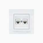 Double computer socket  (2xRj45 Cat 6)