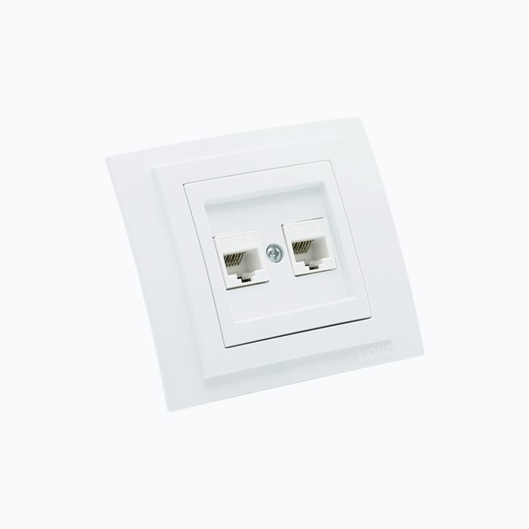 Розетка Компьютерная двойная  (2xRj45 Cat 6)