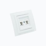 Ikki portli telefon rozetkasi (2xRj45 Cat 3)