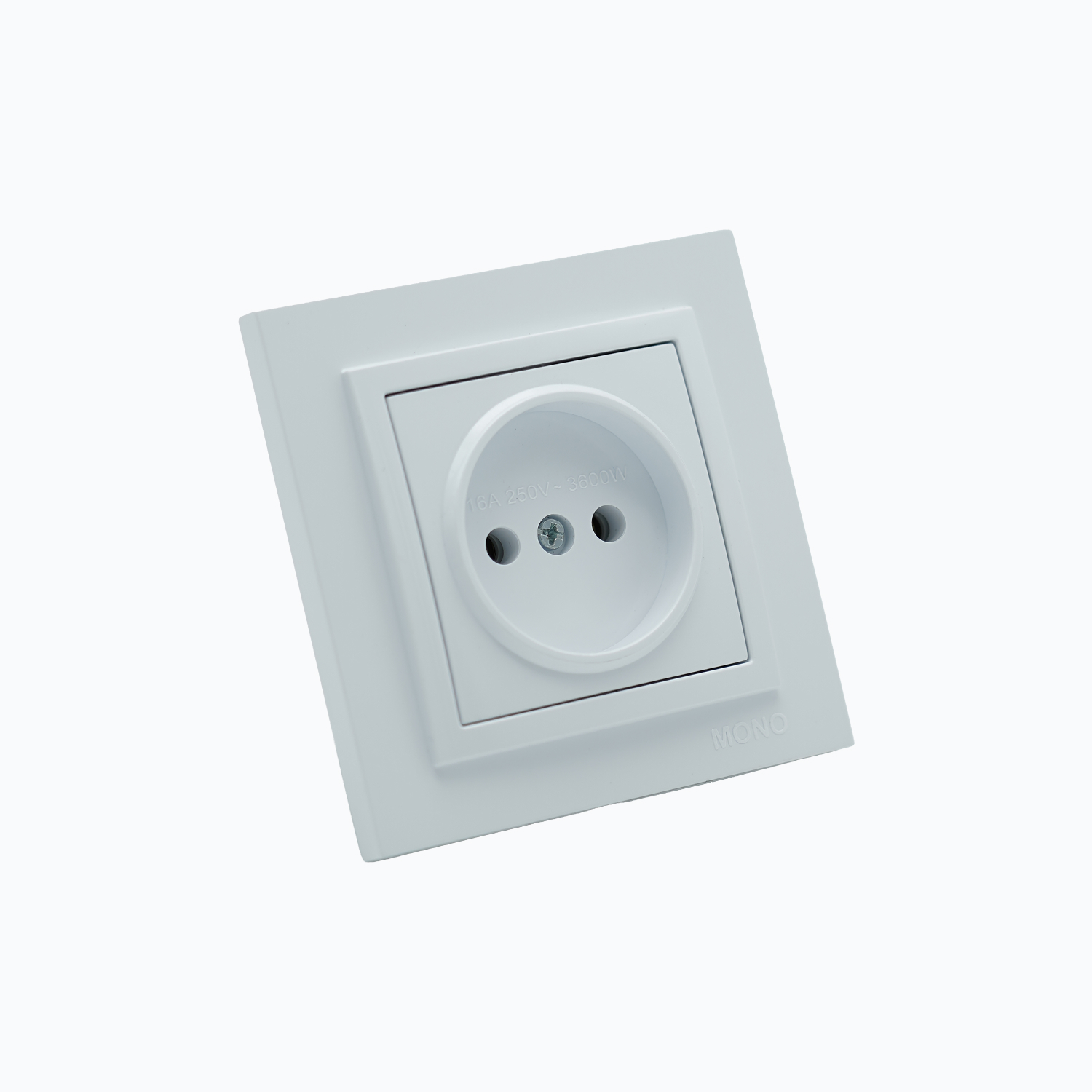 Power socket without grounding,  16A, 250 V