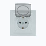 Grounded socket with cover 16A, 250 V
